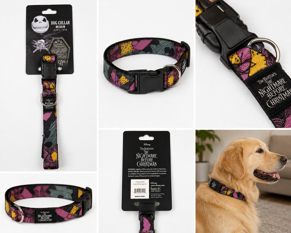 Disney The Nightmare Before Christmas Sally Dog Collar – Medium